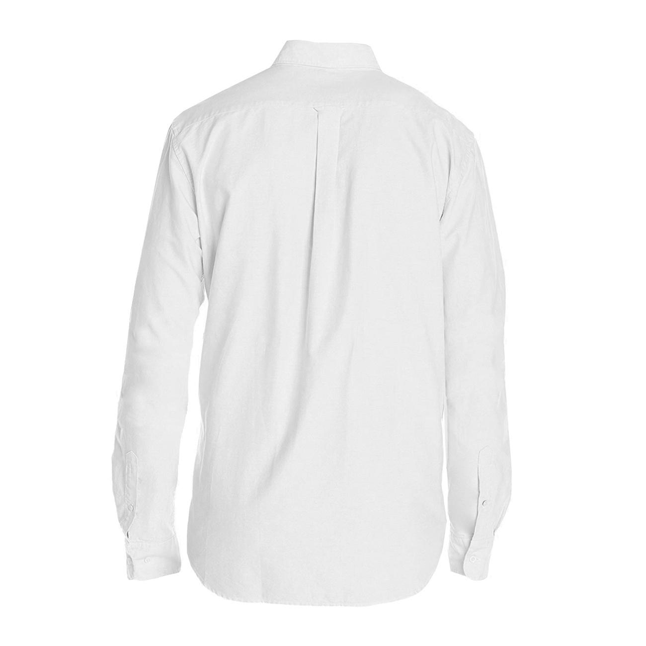 Camisa Oxford Manga Larga Blanca UPF 20 - Marketepp